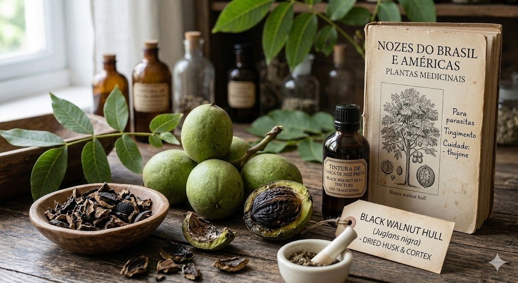 black walnut hull used for parasite cleansing