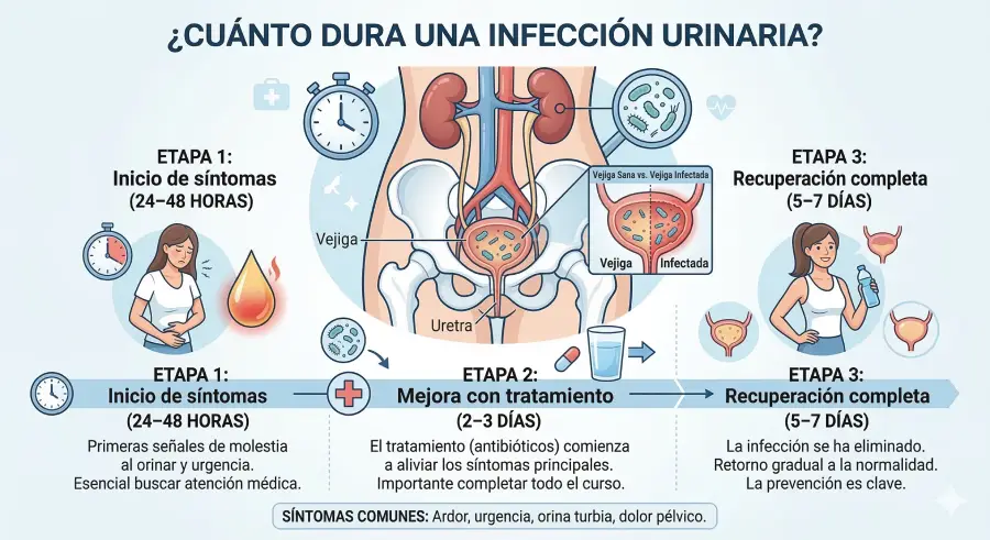 cuanto dura una infeccion urinaria sintomas vejiga