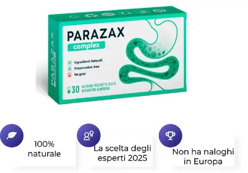 integratore parazax per la pulizia dei parassiti intestinali